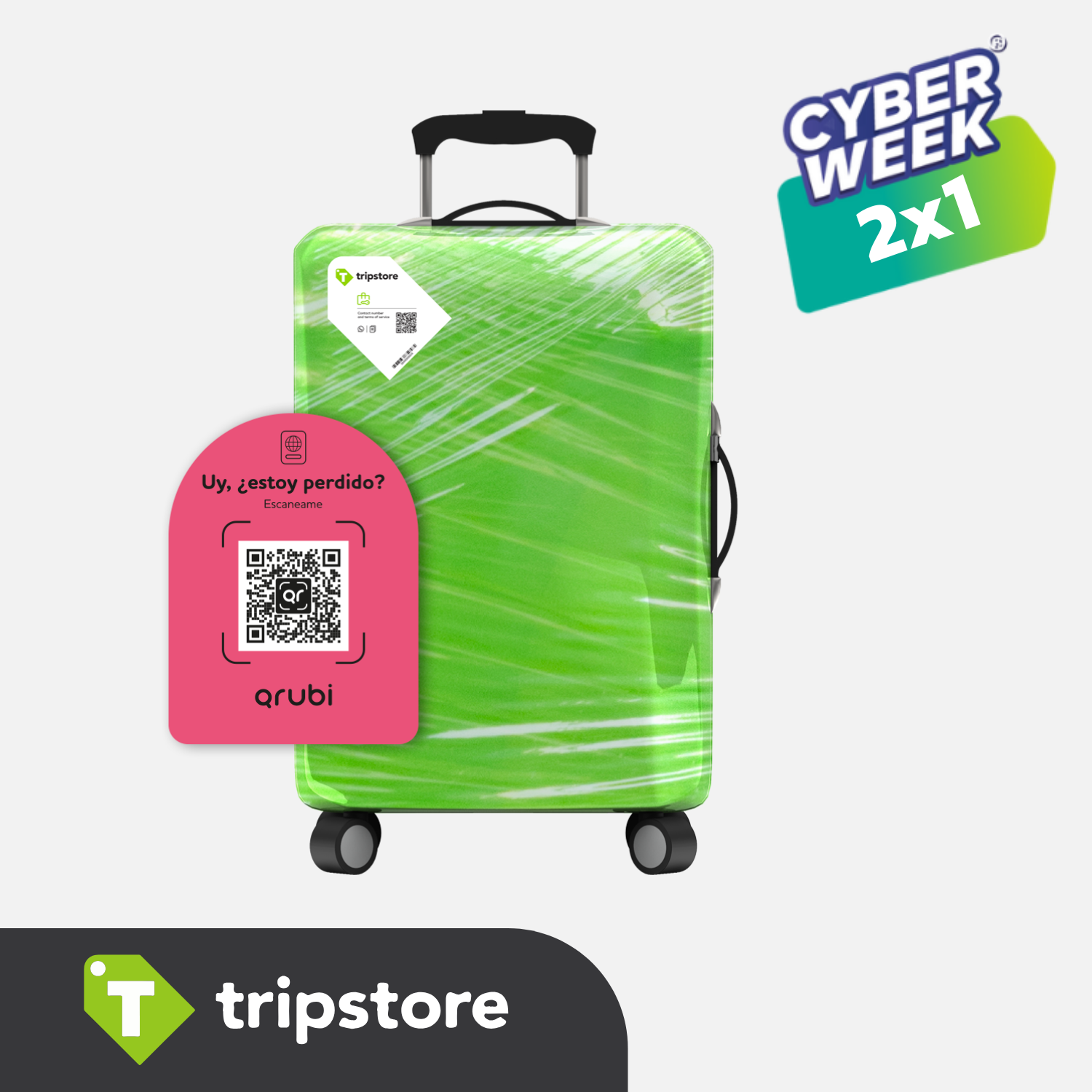 Embalaje de Valija + QR de localización