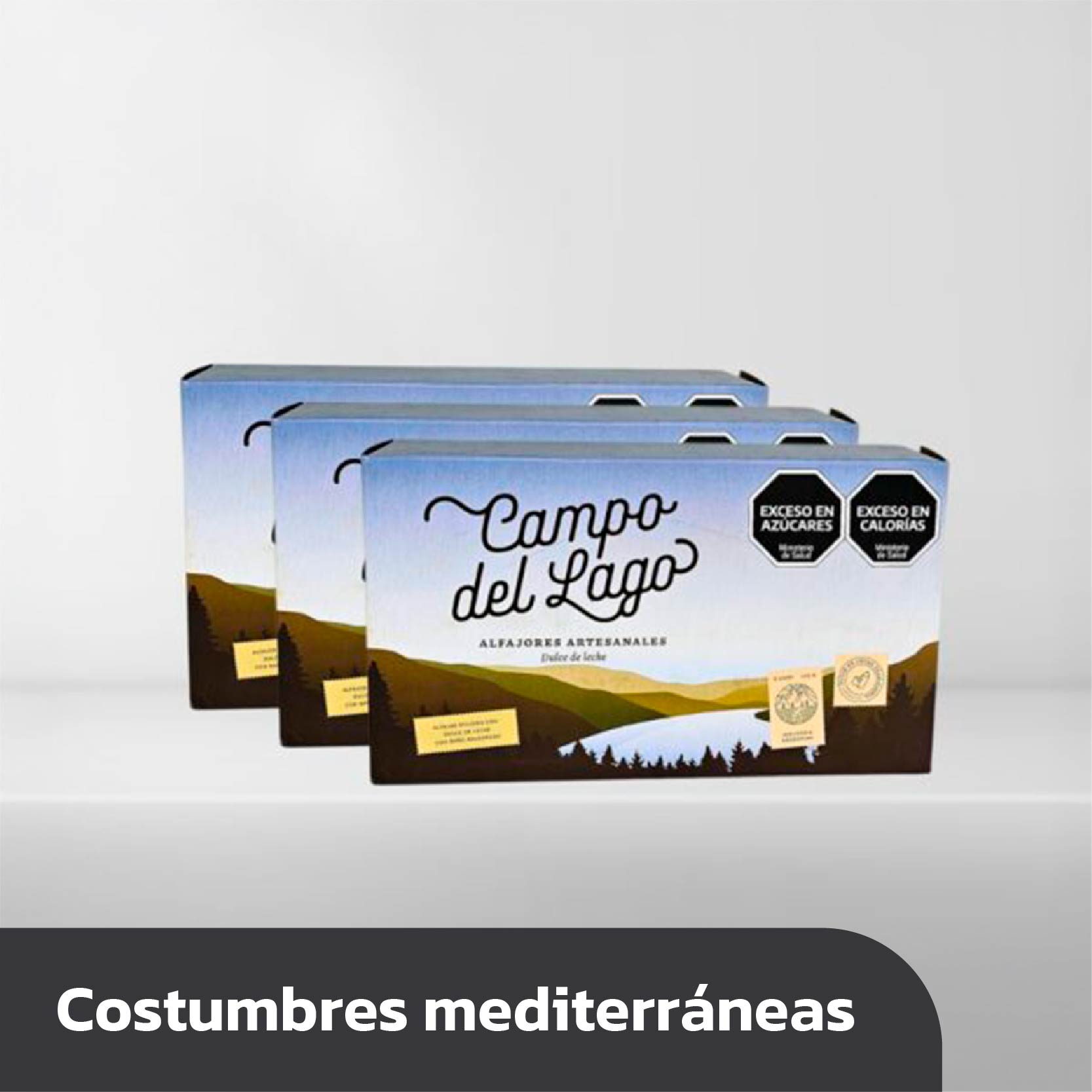 3 cajas de Alfajores Campo del Lago x6