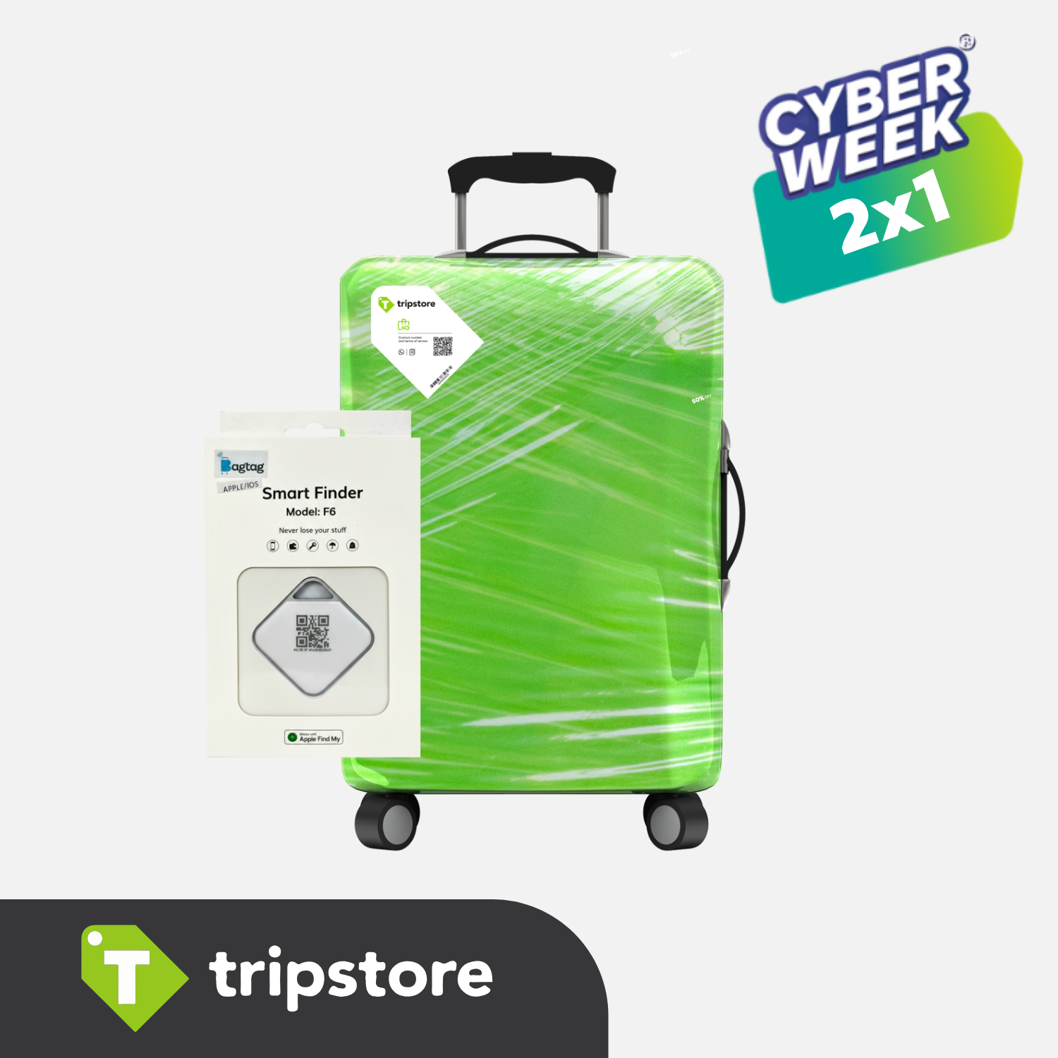 Embalaje de Valija + Bagtag de Rastreo