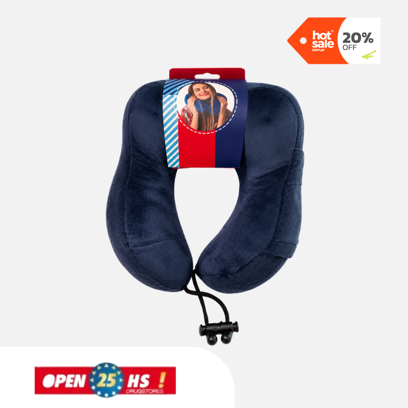Cuello Travel Blue Memory Foam